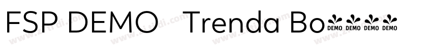 FSP DEMO   Trenda Bo字体转换